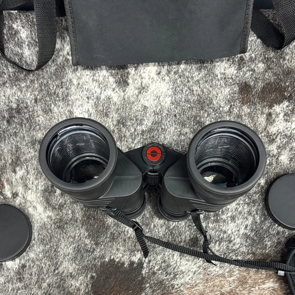 Simons Black Binoculars with Black Carry Case
